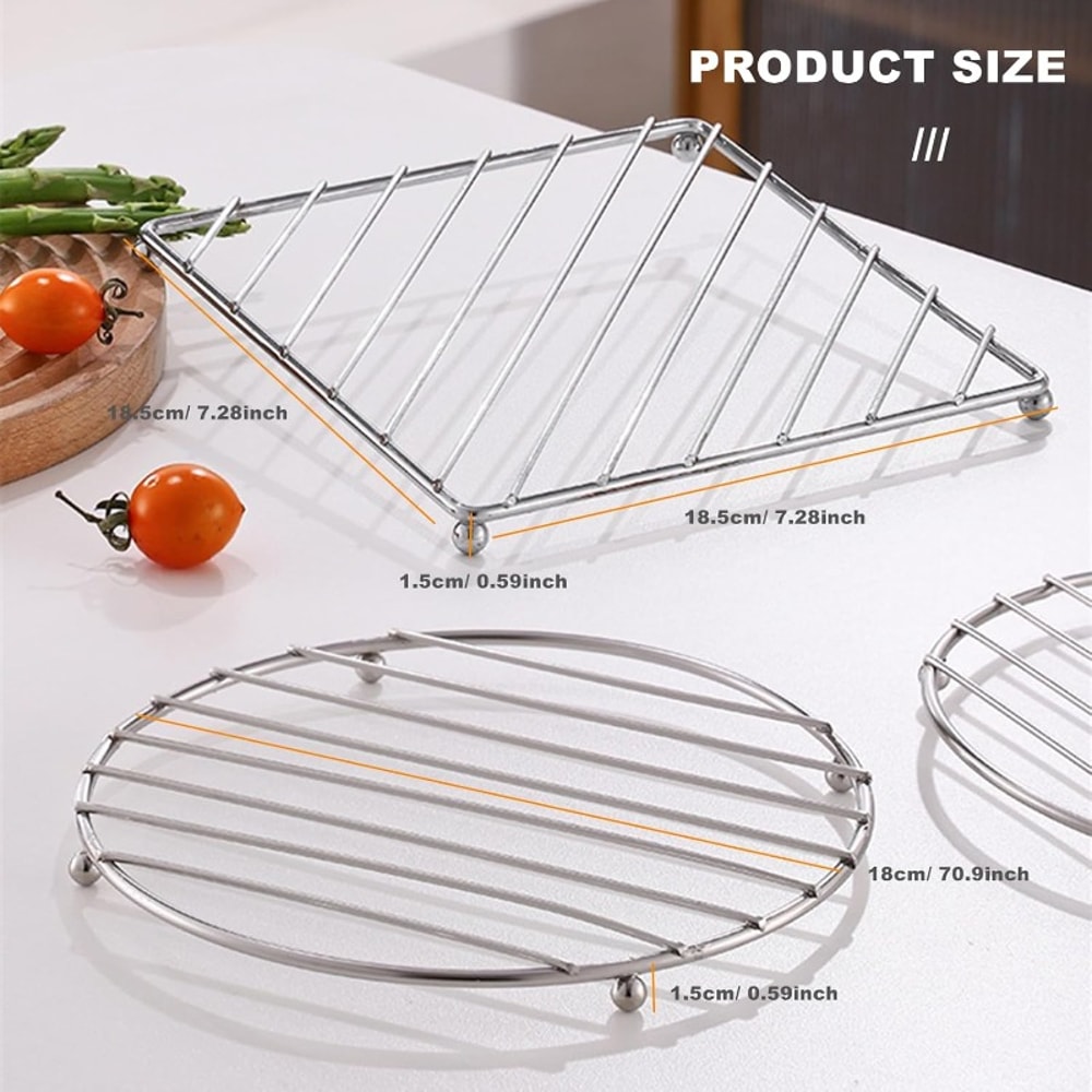 Stainless Steel Trivet For Pot Steamer Rack Durable Cooking Baking Rack For Pans Cooling And Stea 1