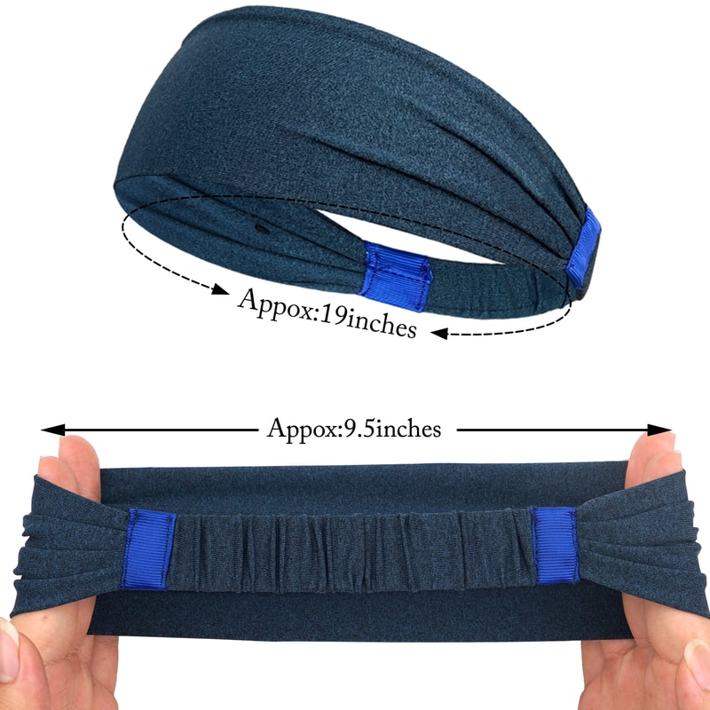 Sports Headbands For Men And Women Soft Elastic Sweatbands For Gym Yoga And Outdoor Sports 3