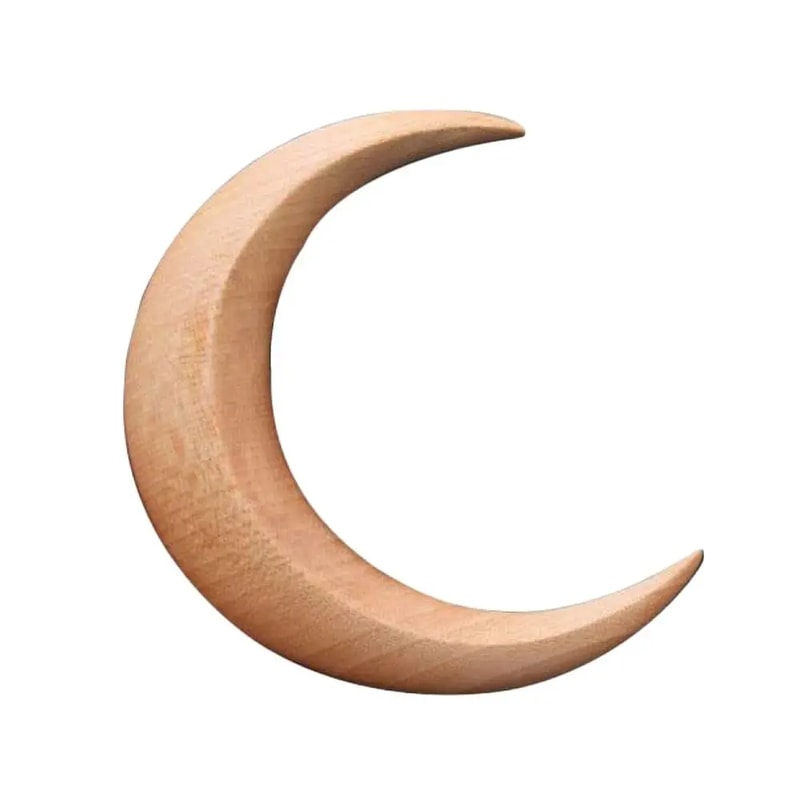 Wooden Crescent Hair Pin Handcrafted MoonShaped Wooden Hair Stick For Women Elegant Long Hair Acce 5