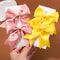 Baby Bows Hair Clip For Girls Handmade Solid Color Hairpins Perfect Hair Accessories For Kids 1
