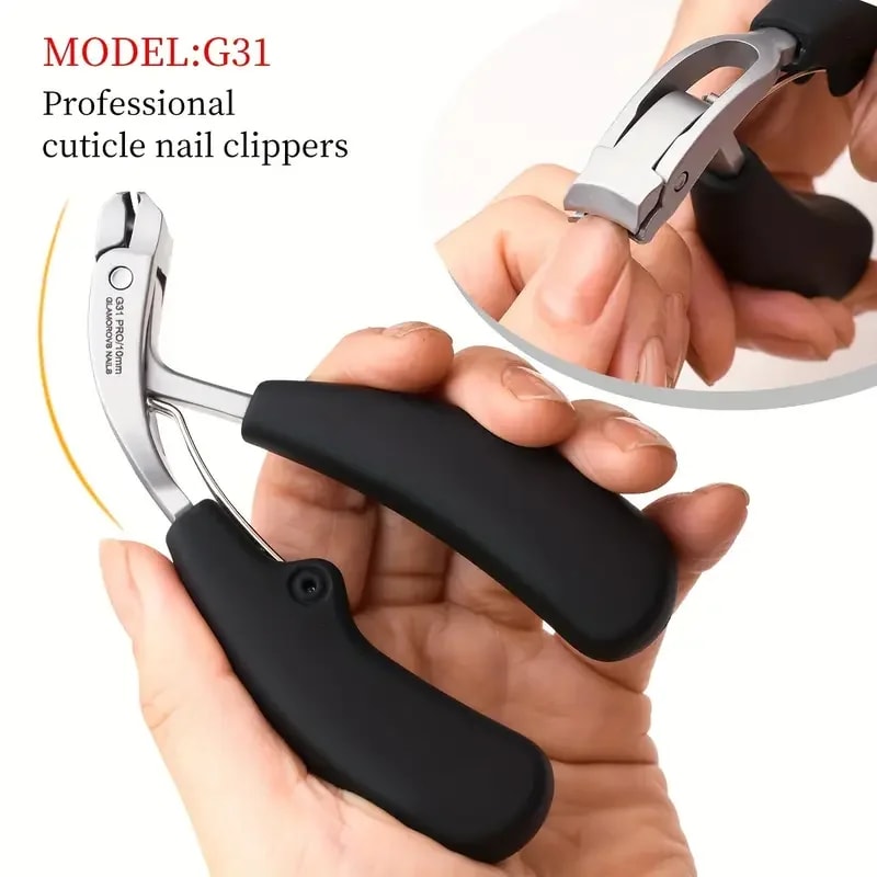 HeavyDuty Nail Clippers For Thick Nails Arc Blade Manicure Scissors Wide Toenail Cutter 3