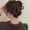 Matte Ribbon Bow Hair Clips For Women Vintage Crab Claws Ponytail Accessories 0