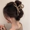 Matte Ribbon Bow Hair Clips For Women Vintage Crab Claws Ponytail Accessories 2