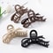 Matte Ribbon Bow Hair Clips For Women Vintage Crab Claws Ponytail Accessories 3