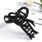 Matte Ribbon Bow Hair Clips For Women Vintage Crab Claws Ponytail Accessories 4