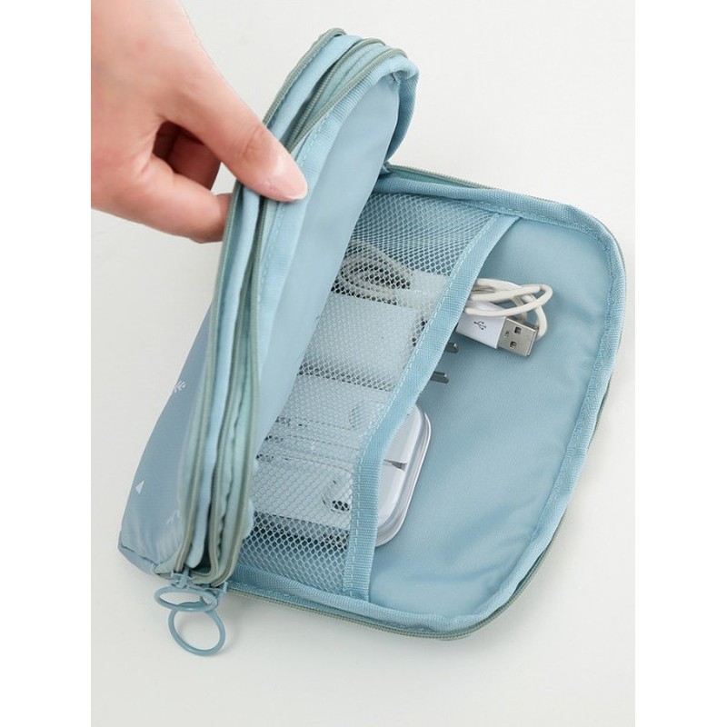 Large Capacity Waterproof Storage Bag For Travel Supplies Power Bank Data Cables Earphones 1