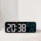 Digital LED Alarm Clock with Temperature, Date Display, and Voice Control