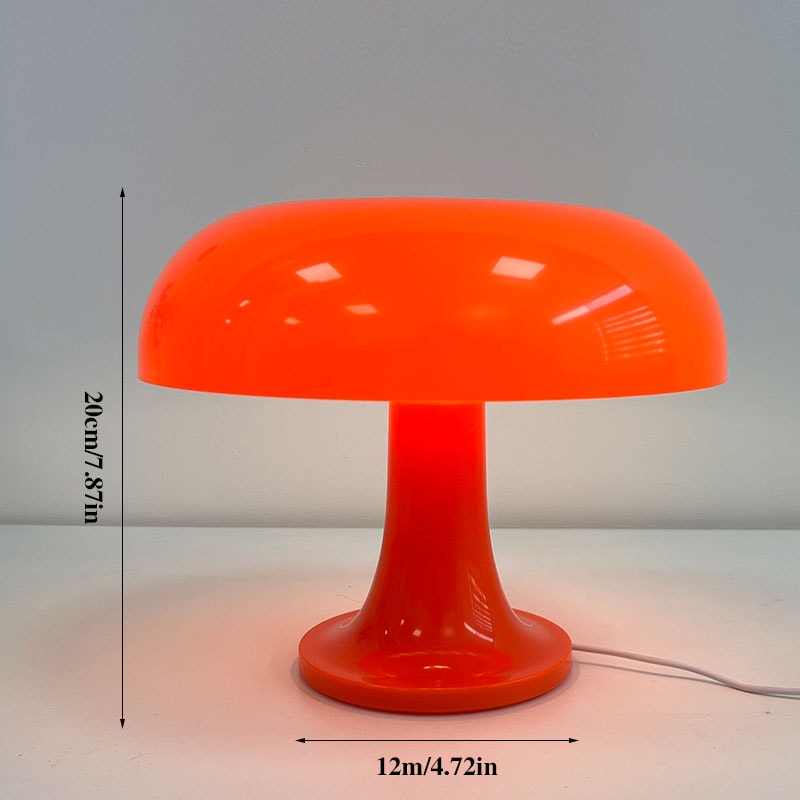 LED Mushroom Table Lamp Modern Minimalist Desk Lamp USB Powered ThreeColor Dimming Ideal For Bedro 2