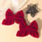 Girls Cute Velvet Bow Hair Clip With Diamond Embellishments Safe Alloy Hair Accessory For Kids Gif 0