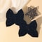 Girls Cute Velvet Bow Hair Clip With Diamond Embellishments Safe Alloy Hair Accessory For Kids Gif 2