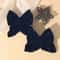 Girls Cute Velvet Bow Hair Clip With Diamond Embellishments Safe Alloy Hair Accessory For Kids Gif 4