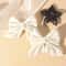 Girls Cute Velvet Bow Hair Clip With Diamond Embellishments Safe Alloy Hair Accessory For Kids Gif 5
