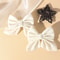 Girls Cute Velvet Bow Hair Clip With Diamond Embellishments Safe Alloy Hair Accessory For Kids Gif 5