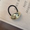 Vintage Metal Ponytail Elastic Hair Loop Scrunchies Smooth Curved Hairband For Women Hair Ties Acc 6
