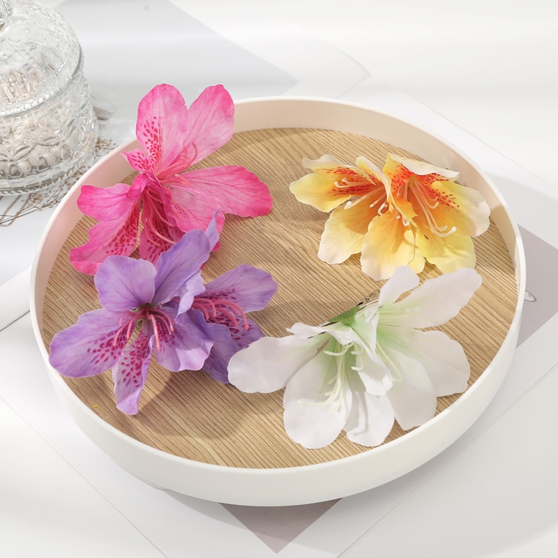 Canna Flowers Hair Clips Elegant Hawaii Bridal Flower Clips For Weddings And Special Occasions 2