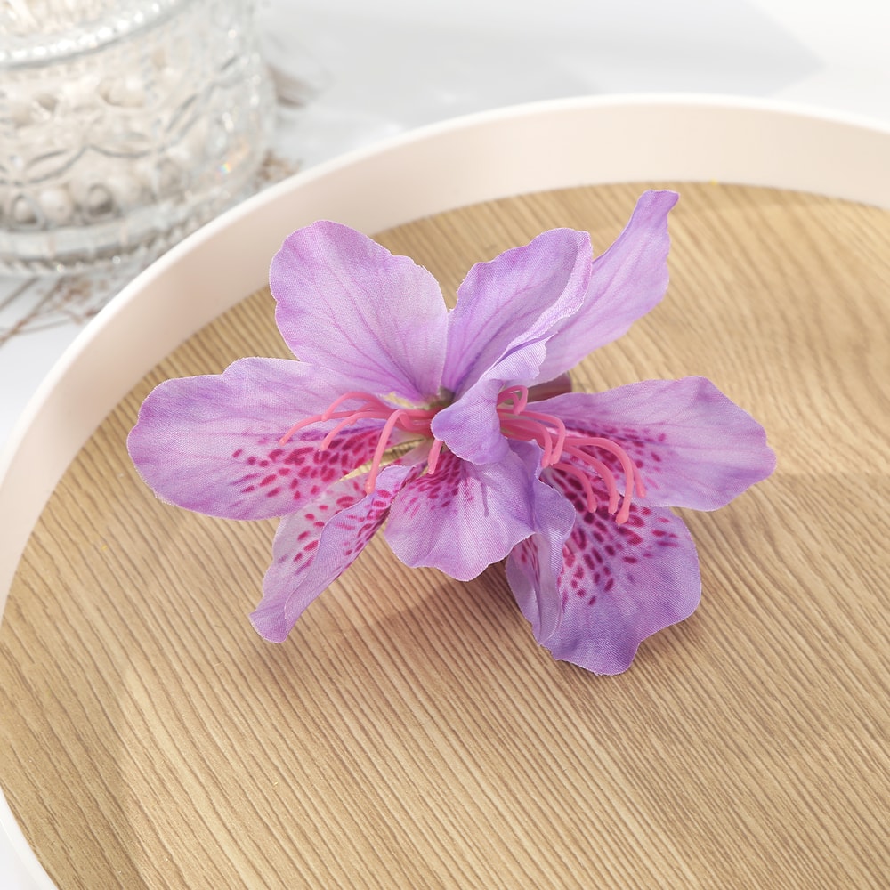 Canna Flowers Hair Clips Elegant Hawaii Bridal Flower Clips For Weddings And Special Occasions 5