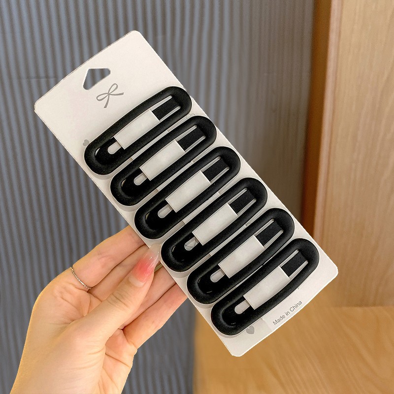 Versatile Morandi Color Hairpin Side Clips For Women And Kids Fashionable BB Hair Accessories 2