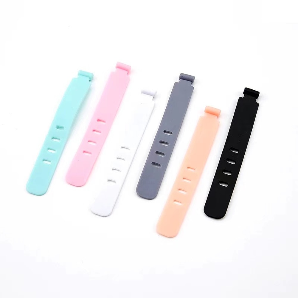 Cable Organizer Ties Silicone Charger Cord Management Clips For Wires Mouse Earphones And Data Cab 4