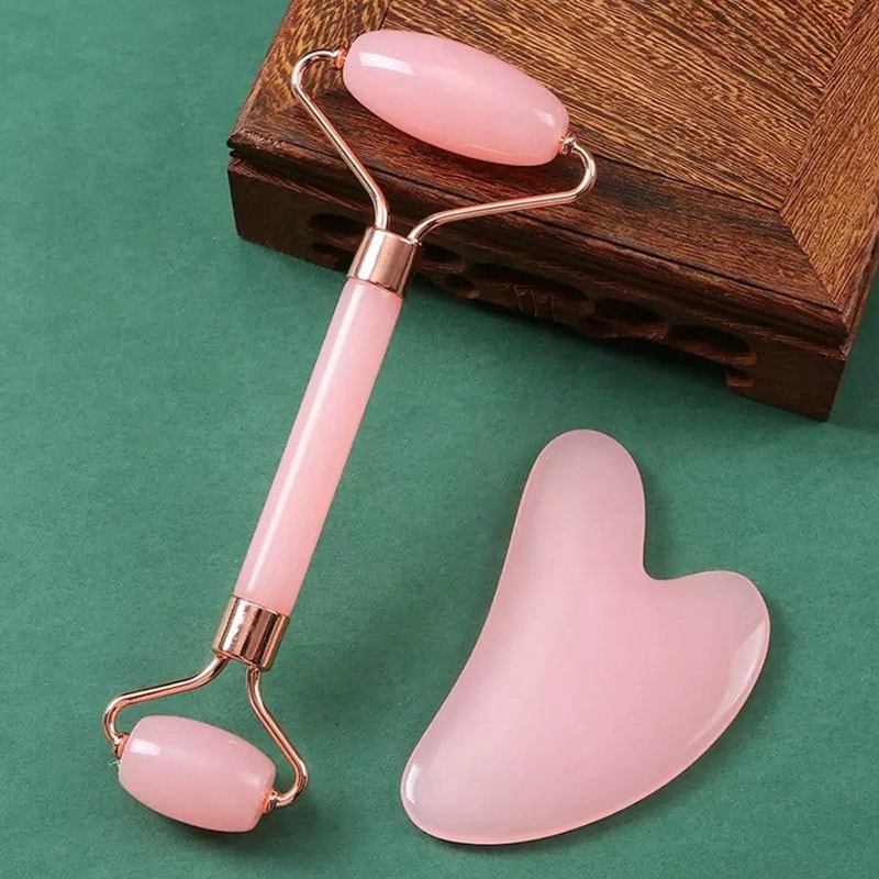 Portable Facial Massage Roller Gua Sha Board Ice Face Roller For Lifting Contouring 0