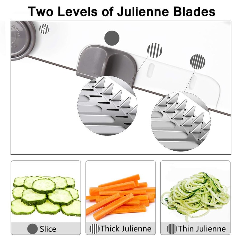 Adjustable Mandoline Slicer Stainless Steel Vegetable And Fruit Cutter For Effortless Slicing 5