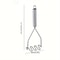 Stainless Steel Wave Potato Masher Ideal For Smooth Vegetable And Fruit Puree Durable Kitchenware 3