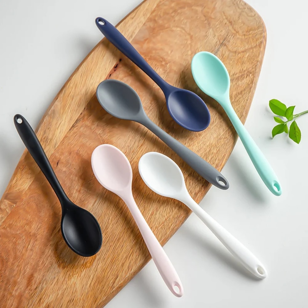 Silicone Spoon Mixing Ladle Versatile Kitchen Tool For Stirring Serving Soups Stews And More 1