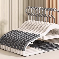 set of heavy-duty dry and wet hangers with anti-slip pads – ultra-light space-saving organizer