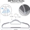 Set Of HeavyDuty Dry And Wet Hangers With AntiSlip Pads UltraLight SpaceSaving Organizer 1
