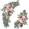 Artificial Rose Wreath For Wedding And Home Decoration Perfect For Outdoor And Wedding Arch Decor 0