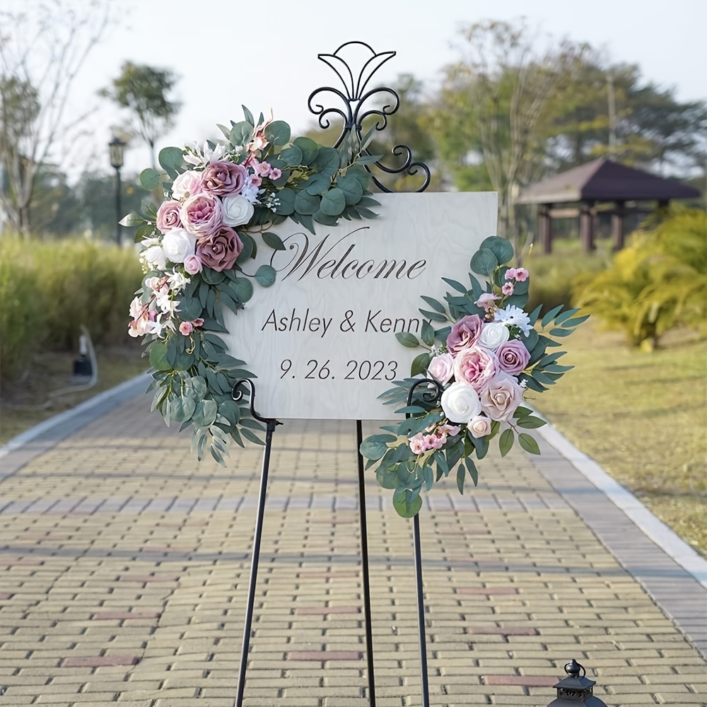 Artificial Rose Wreath For Wedding And Home Decoration Perfect For Outdoor And Wedding Arch Decor 4