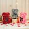 Artificial Teddy Rose Flower Bear With Box Romantic Valentines Day Gift For Girlfriend Womens Anni 2