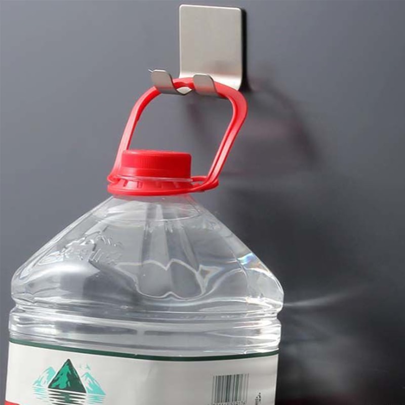 Stainless Steel Razor Hook Wall Adhesive Shaving Shelf Bathroom Kitchen Organizer 3