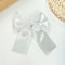 Elegant Satin Layered Bow Hair Clip Silky Ribbon Hairpin For Women Girls 1