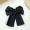 Elegant Satin Layered Bow Hair Clip Silky Ribbon Hairpin For Women Girls 2