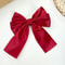 Elegant Satin Layered Bow Hair Clip Silky Ribbon Hairpin For Women Girls 3