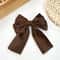 Elegant Satin Layered Bow Hair Clip Silky Ribbon Hairpin For Women Girls 4
