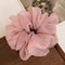 Elegant French Style Puff Chiffon Scrunchies Elastic Hair Ties For Ponytail Bun Decoration 3
