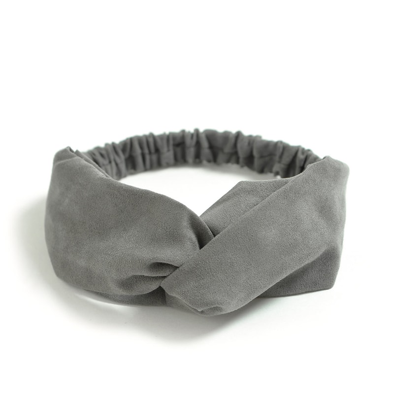 Boho Suede Twist Knotted Headband For Women Vintage Hair Band With Sweet Bow Design 4