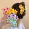 Candy Color Flower Hair Clip For Women Girls Sweet Gradient Shark Clip Headwear 0