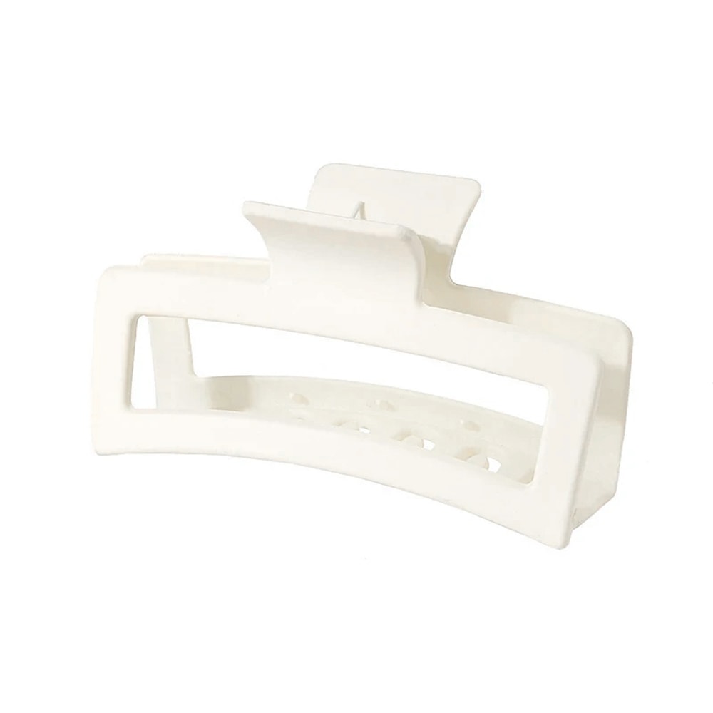 Fashion Oversized Solid Color Square Frosted Hair Shark Clip For Thick Hair Stylish Headdress For 2