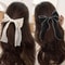 Cute Bow Hair Clip For Women Solid Color Ponytail Clip Stylish Hairpin Barrettes Perfect Gift For 0