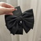 Elegant Satin Bow Hairpin Clip Double Layer Ribbon Ponytail Clip Korean Fashion Accessory 1