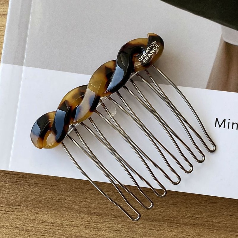 Twisted Hair Comb Elegant Side Hairpin For Women Fashionable Hair Accessory For Parties Weddings 6