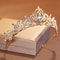 GoldColour Bridal Crown Tiara For Weddings And Special Occasions 0