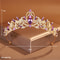 GoldColour Bridal Crown Tiara For Weddings And Special Occasions 4