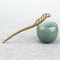 Vintage Green Sandalwood Hairpin Natural Chinese Style Hair Stick For Women Girls AntiquityInspir 7