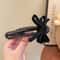 Rhinestone Duckbill Clip Hairpin Classic Black Bow Hair Accessory For Girls 5