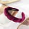 Velvet Twist Headband For Women Retro Wavy Braided Hair Hoops 2