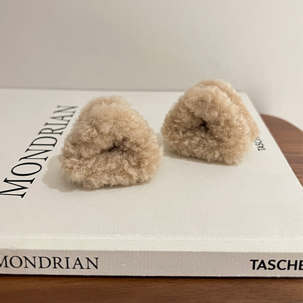 Plush Cat Ears Hair Clips For Women Sweet Cute Beige Duck Beak Clip Hairpins For Fashion Girls Hea 3