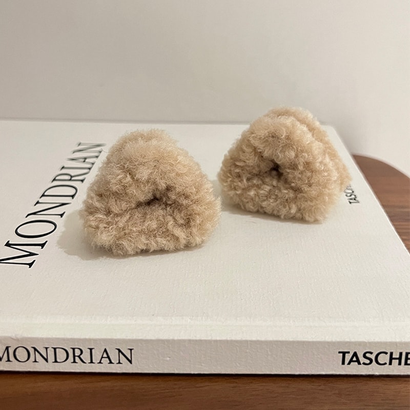 Plush Cat Ears Hair Clips For Women Sweet Cute Beige Duck Beak Clip Hairpins For Fashion Girls Hea 3